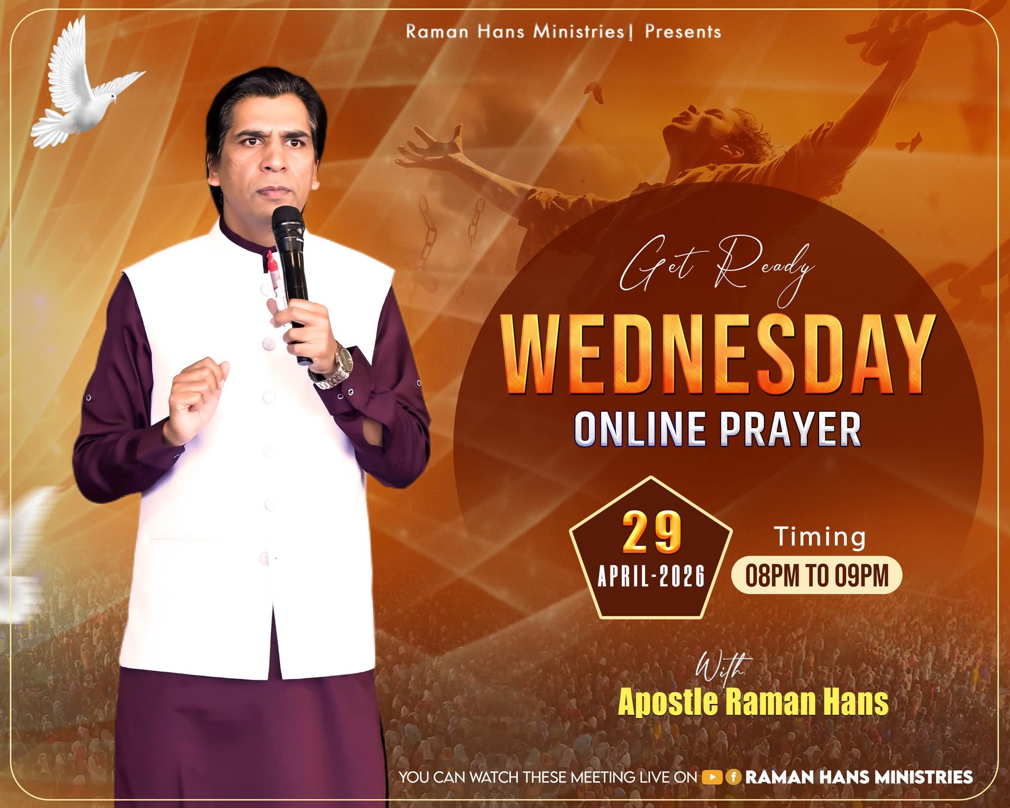 WEDNESDAY ONLINE PRAYER MEETING 🔥 APOSTLE RAMAN HANS