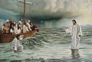 Jesus walks on water - यीशु पानी पर चलते हैं