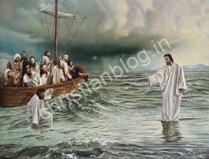 Jesus walks on water - यीशु पानी पर चलते हैं