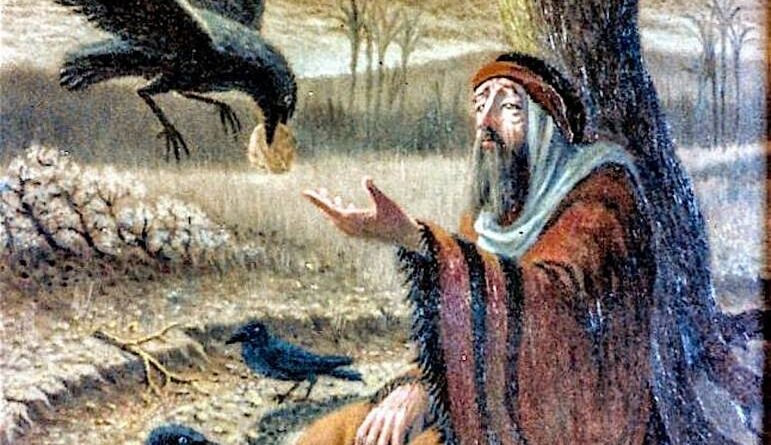 The story of elijah being fed by ravens - एलिय्याह को कौवों द्वारा भोजन खिलाये जाने की कहानी