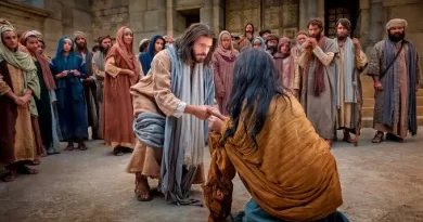 Story of jesus rescuing a woman caught in adultery - यीशु द्वारा व्यभिचार में पकड़ी गई एक महिला को बचाने की कहानी
