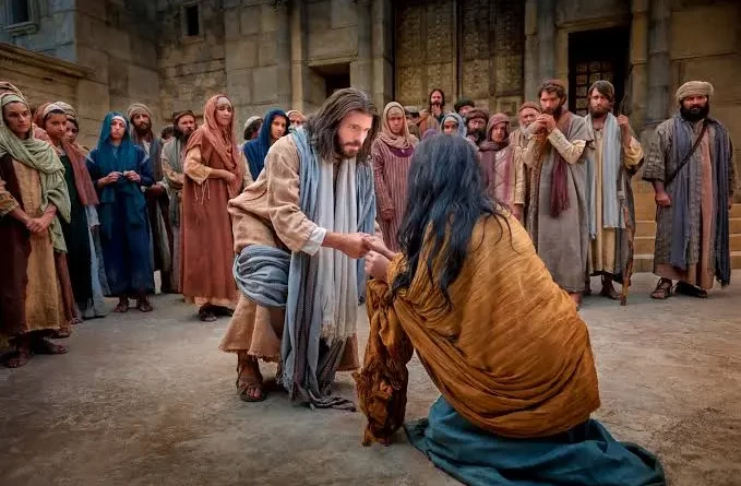 Story of jesus rescuing a woman caught in adultery - यीशु द्वारा व्यभिचार में पकड़ी गई एक महिला को बचाने की कहानी
