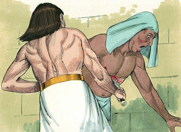 The story of moses killing an egyptian - मूसा द्वारा एक मिस्री को मारने की कहानी