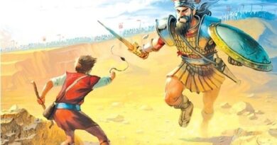 The story of david's anointing and his encounter with goliath - डेविड के अभिषेक और गोलियत के साथ उसकी मुठभेड़ की कहानी