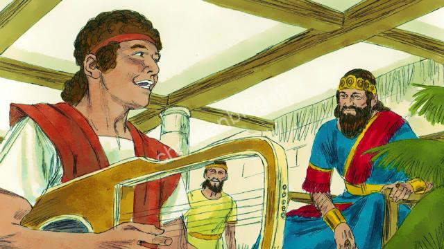 The story of david the musician and king saul - संगीतकार डेविड और राजा शाऊल की कहानी