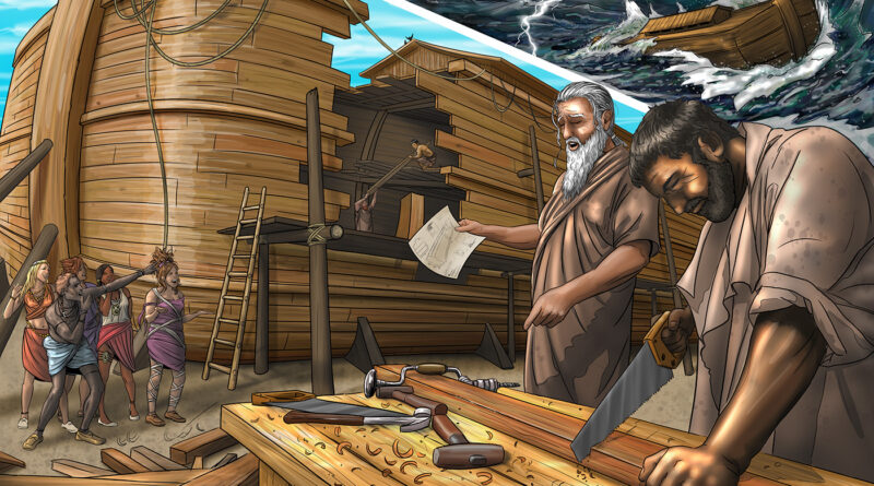 Story of noah builds an ark - नूह द्वारा एक जहाज़ बनाने की कहानी