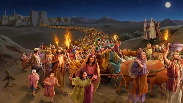 The story of the israelites leaving egypt - इस्राएलियों के मिस्र छोड़ने की कहानी