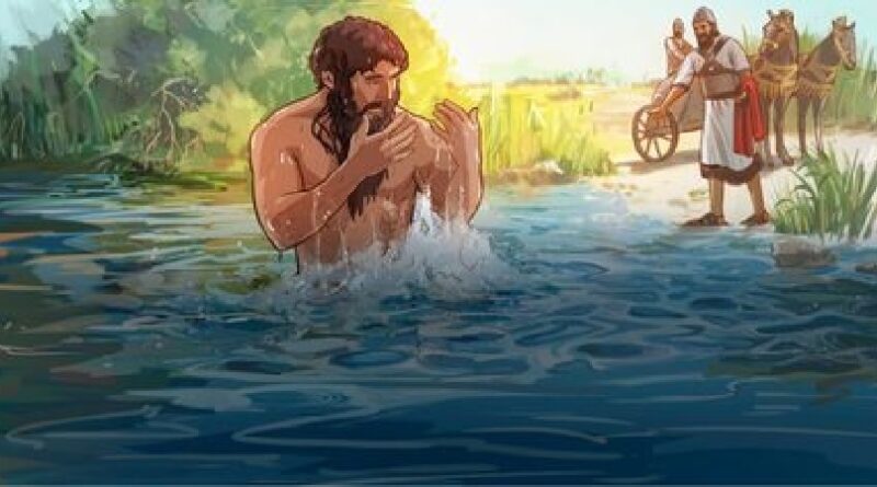 The story of naaman bathing in the jordan and being cured of leprosy - नामान के जॉर्डन में स्नान करने और कुष्ठ रोग से ठीक होने की कहानी